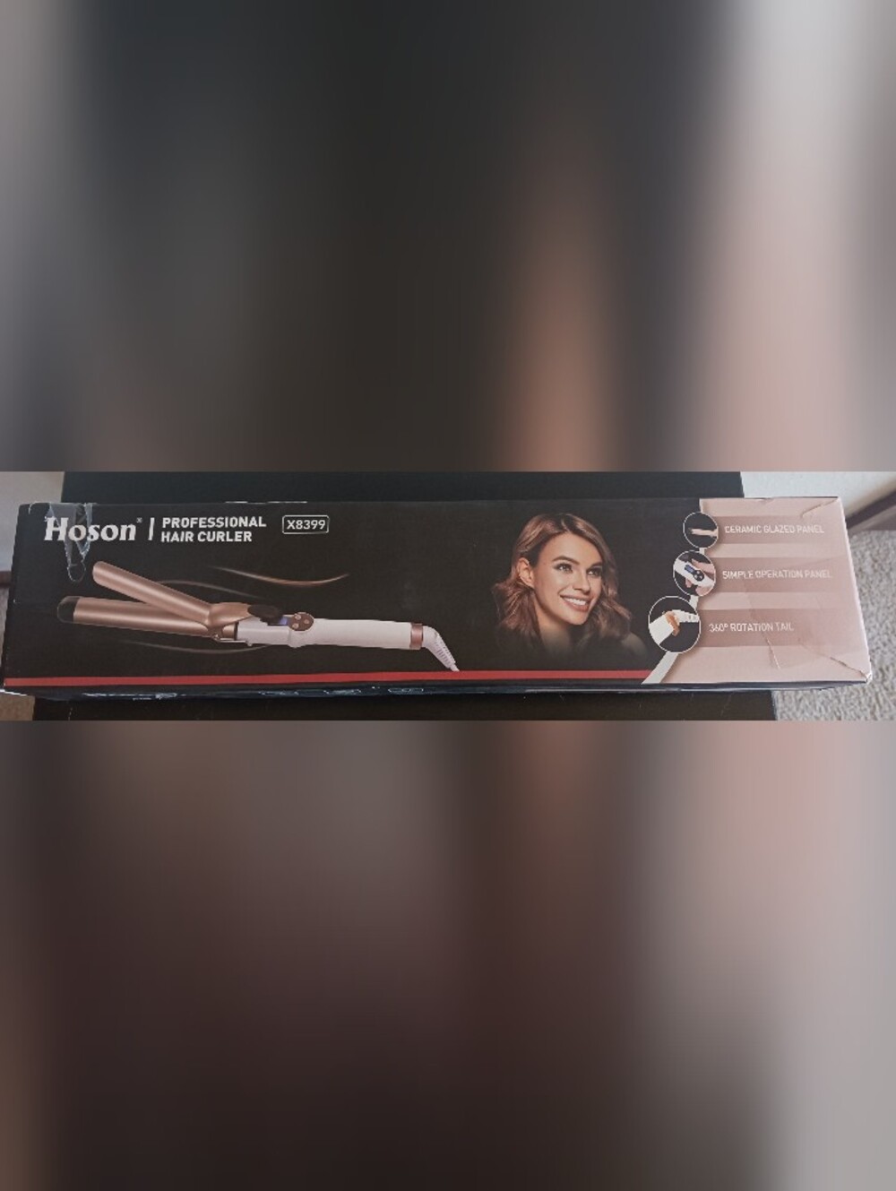 Curling Iron Ceramic Tourmaline 3/4" X8399 Barrel Professional Hoson NIB